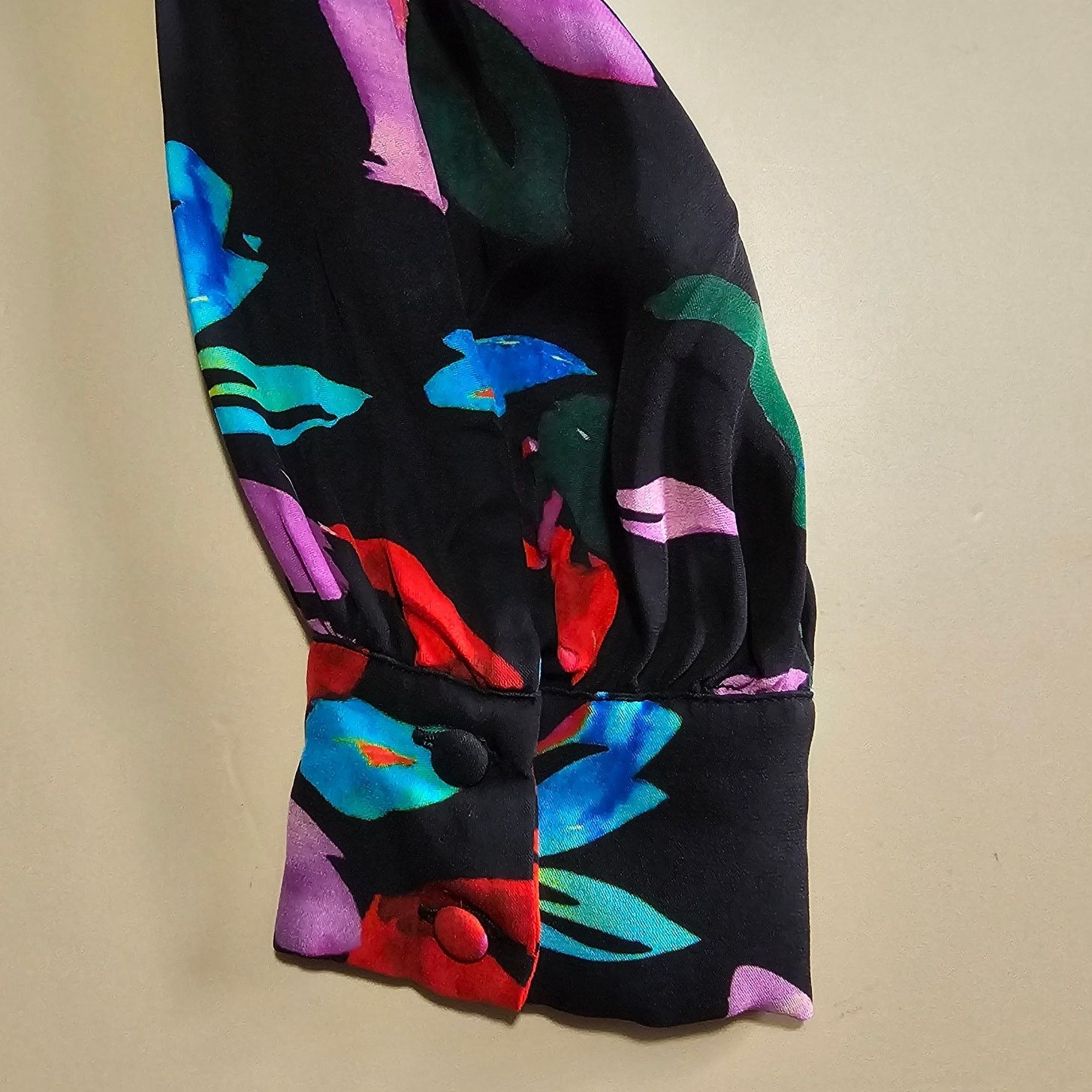 Parker Parker Silk Floral Alyssa V-Neck Asymmetric Peplum Blouse S Size S / US 4 / IT 40 - 10 Thumbnail