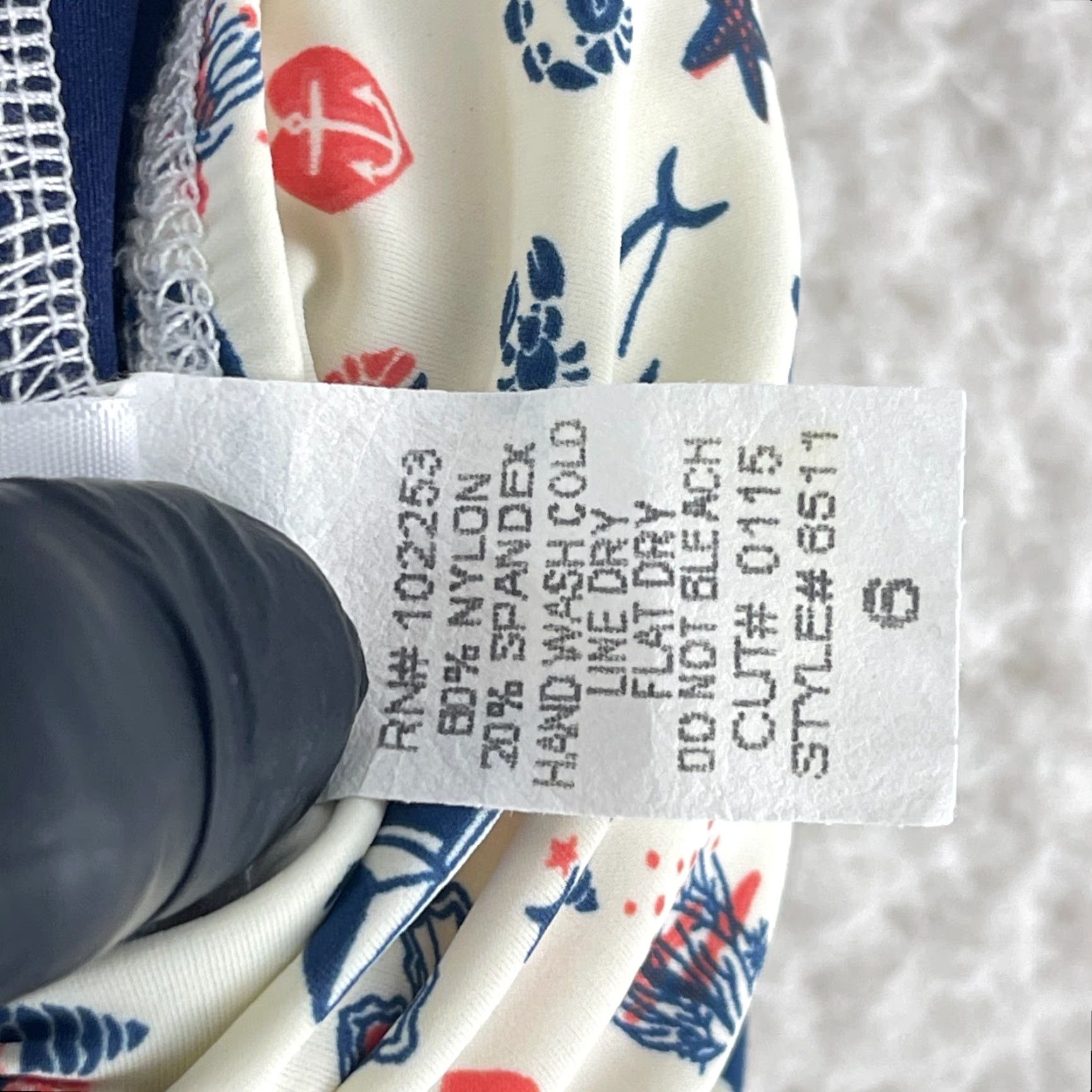 Nautica Girl Howdy Nautical Ruched Halter One Piece Swimsuit Womens Size 6 White USA Size ONE SIZE - 7 Thumbnail