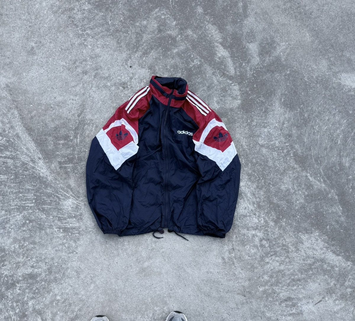 Vintage Adidas Streetwear Nylon Track Rare 90s Jacket