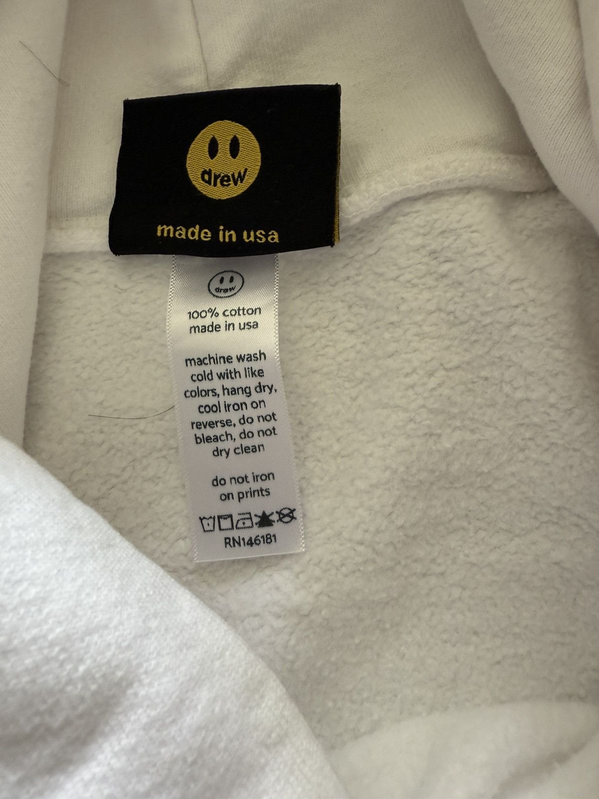 Drew House Drew House White Hoodie Embroidered Logo Heavyweight Size US XXL / EU 58 / 5 - 5 Thumbnail