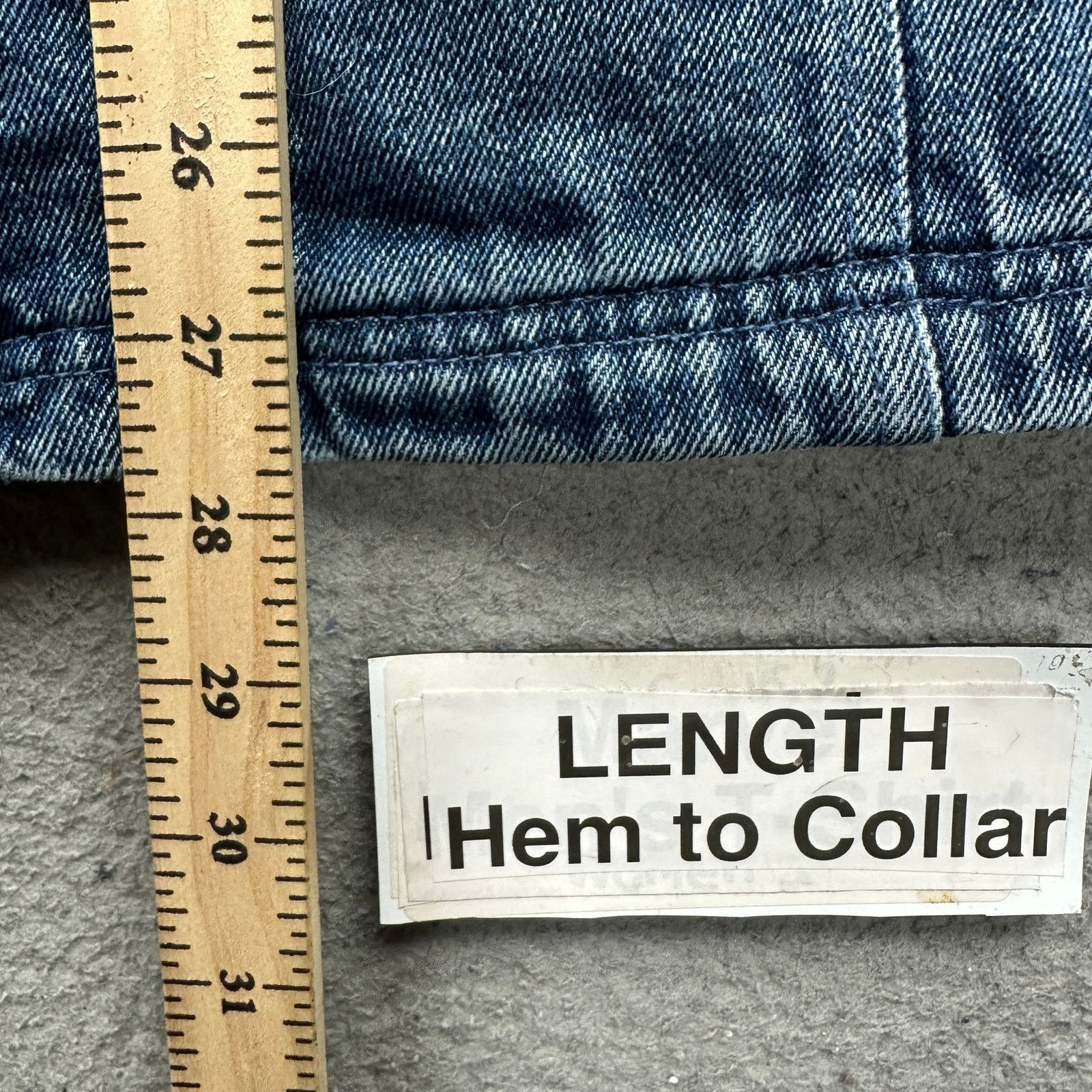 Other VTG North Style Denim Jean Zip Coat Jacket Womens M Flannel Size M / US 6-8 / IT 42-44 - 4 Thumbnail