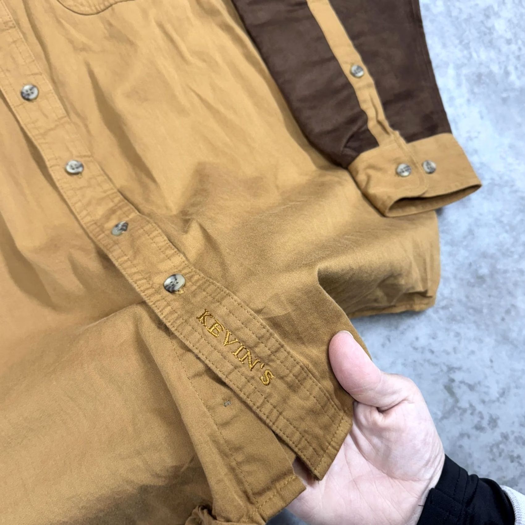 Vintage Kevins Plantation Collection Shirt Mens Medium Brown Hunting Size US M / EU 48-50 / 2 - 3 Thumbnail