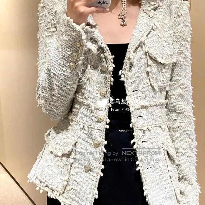 Chanel Chanel Light Blue Silk Women's Cardigan . Size XXS / US 00 / IT 34 - 3 Thumbnail