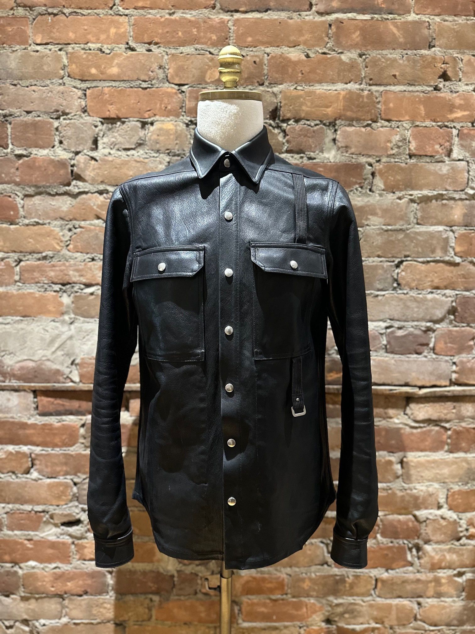 Rick Owens Rick Owens Leather Babel Jacket 48 | Grailed