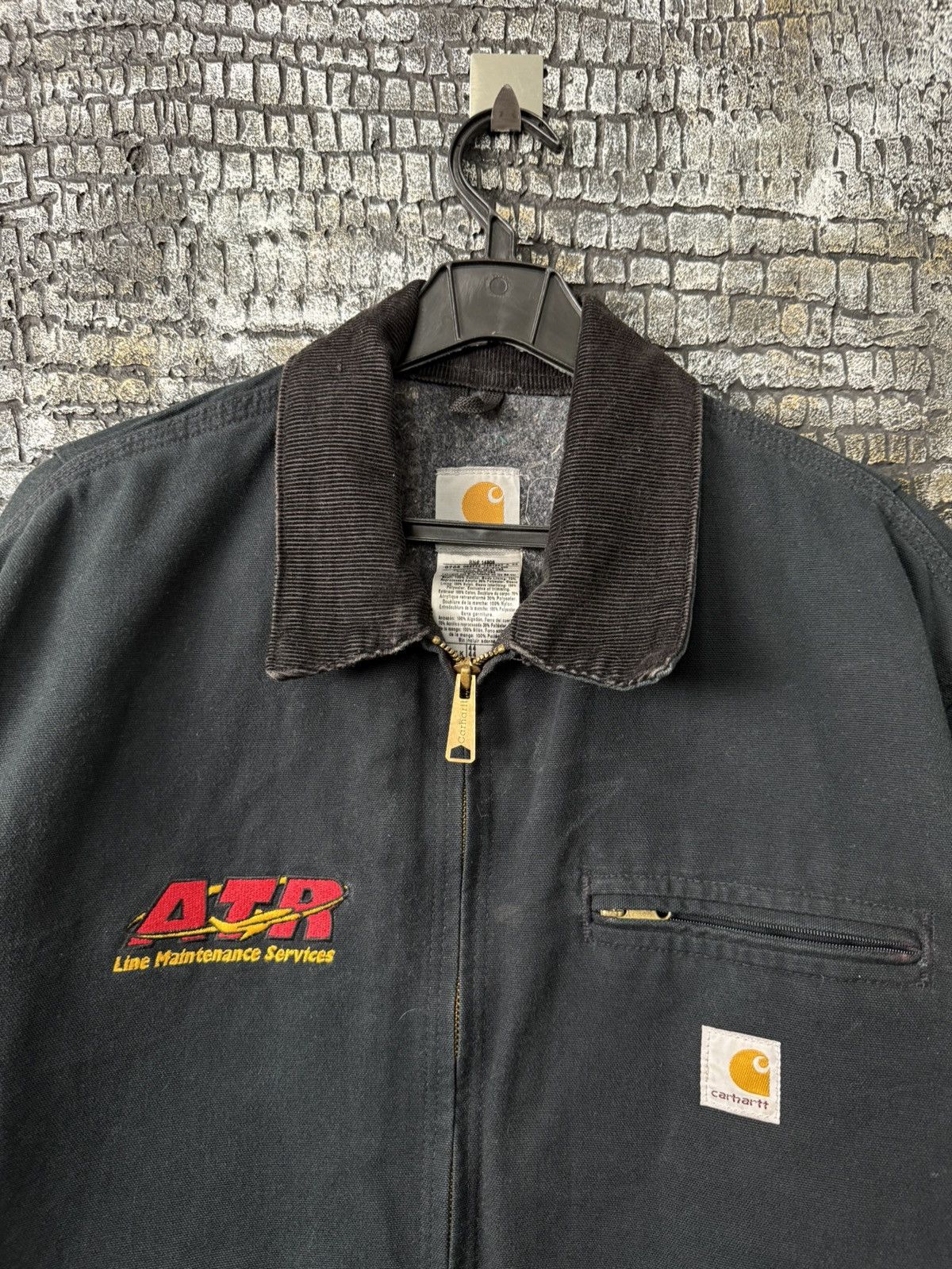 Carhartt Carhartt Detroit Jacket Black ATR Lime Maintenance Services Size US L / EU 52-54 / 3 - 8 Thumbnail