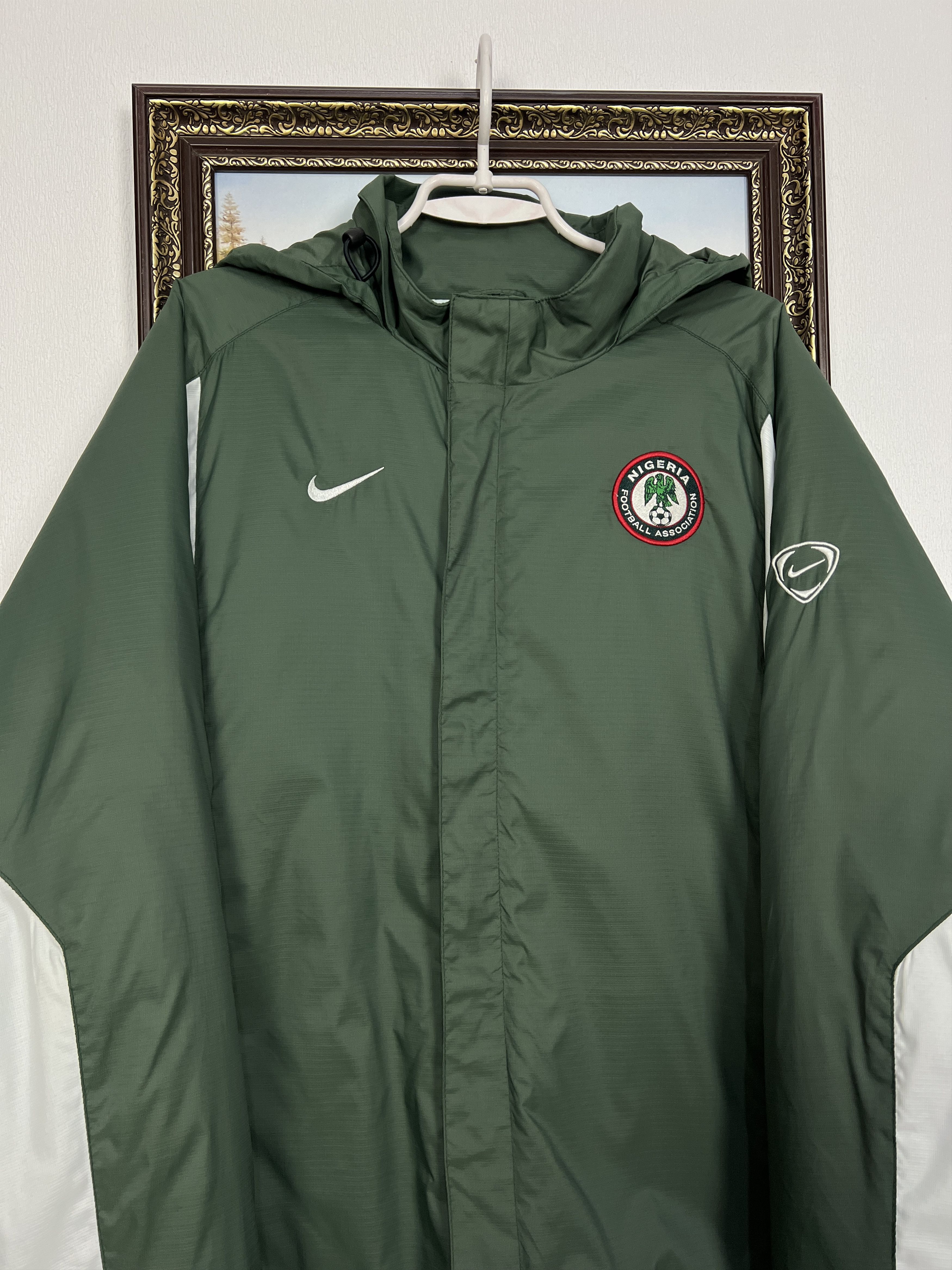 Nike Vintage Nigeria Football Padded Jacket Bomber Soccer Rare Size US L / EU 52-54 / 3 - 2 Thumbnail