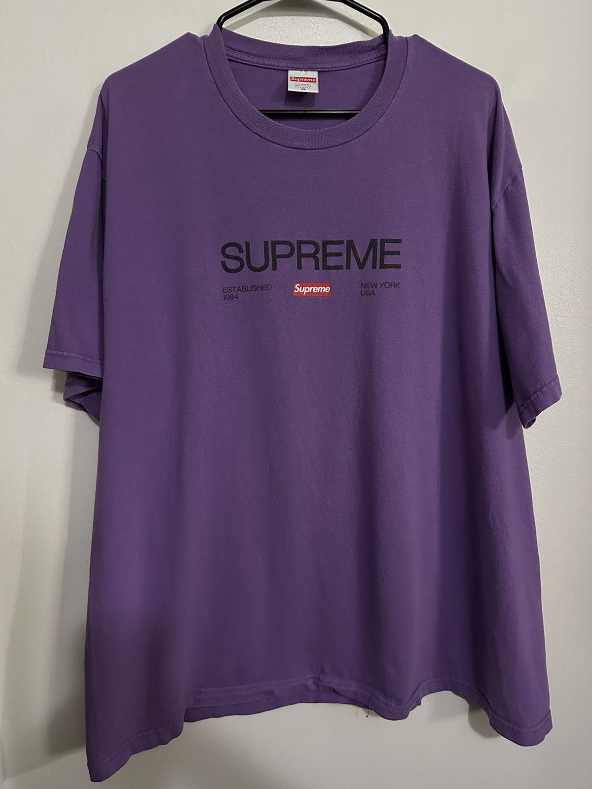 Hot Supreme Purple T-Shirt US XL