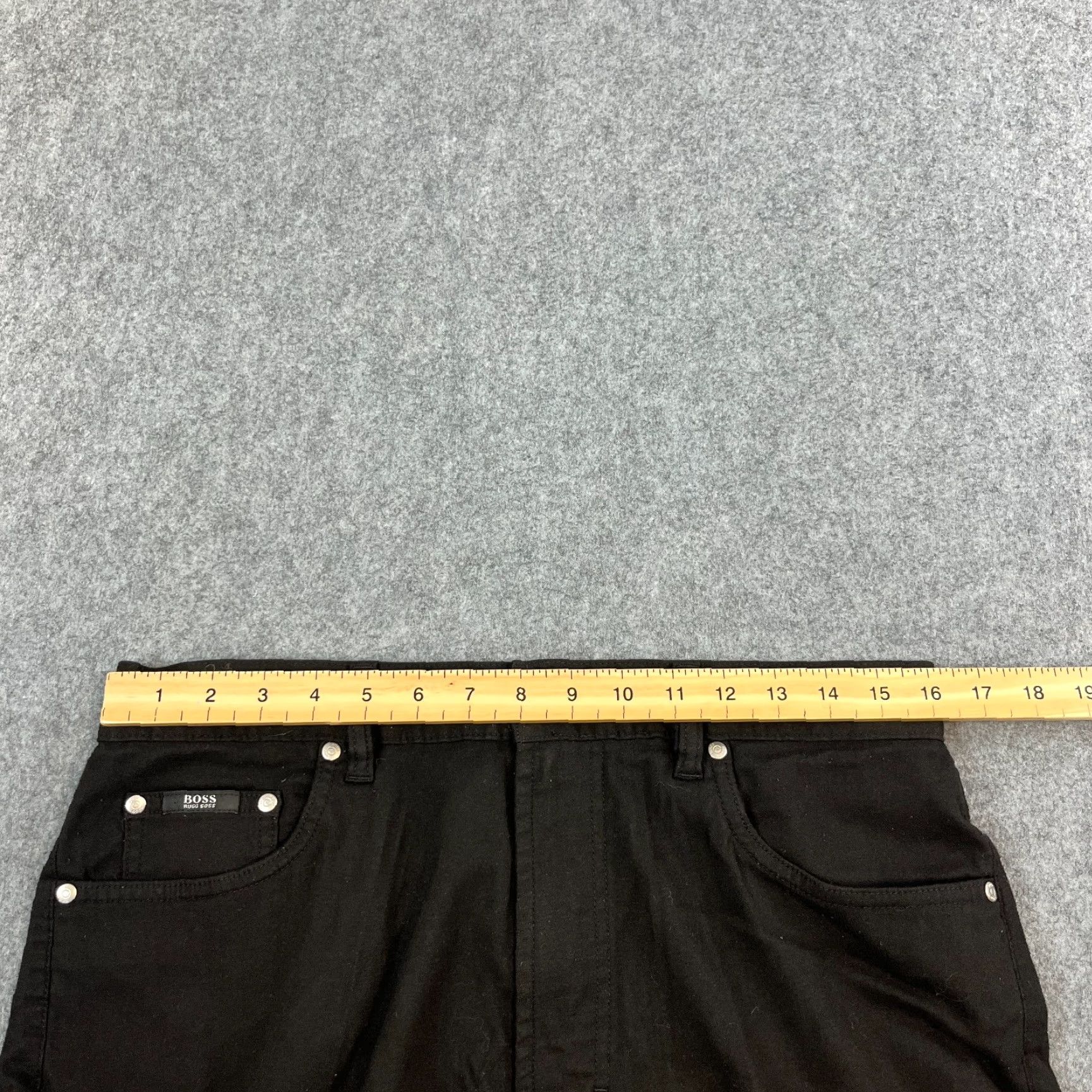 Hugo Boss HUGO BOSS Jeans Straight 32 34 Black Wool Blend Stretch Vintage Montana Mens Denim 5-Pocket Design Regular Jeans Mens Size US 32 / EU 48 - 6 Thumbnail