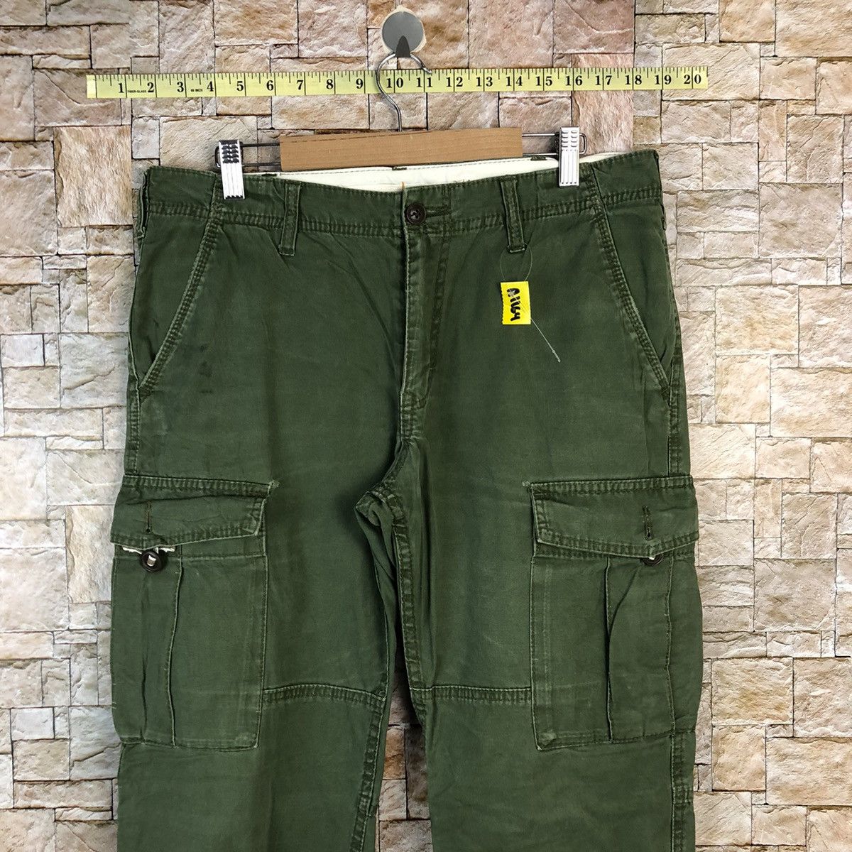 Japanese Brand Japanese Brand Green Cargo Multipocket Pants #A1164 Size US 32 / EU 48 - 4 Thumbnail