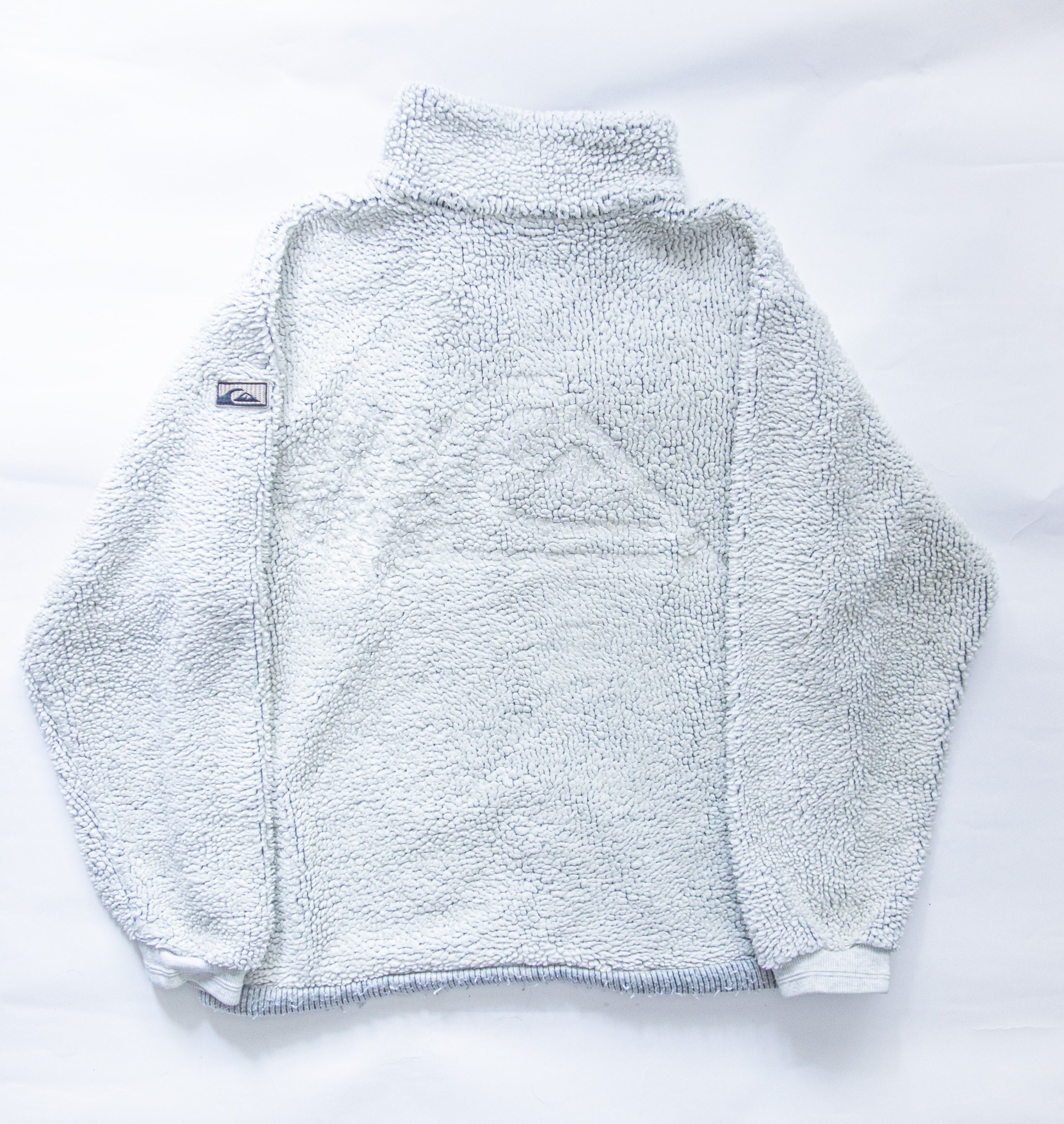 Quiksilver Vintage Y2K/2000s Quiksilver Sherpa Fleece zip Sweater Size US L / EU 52-54 / 3 - 5 Thumbnail
