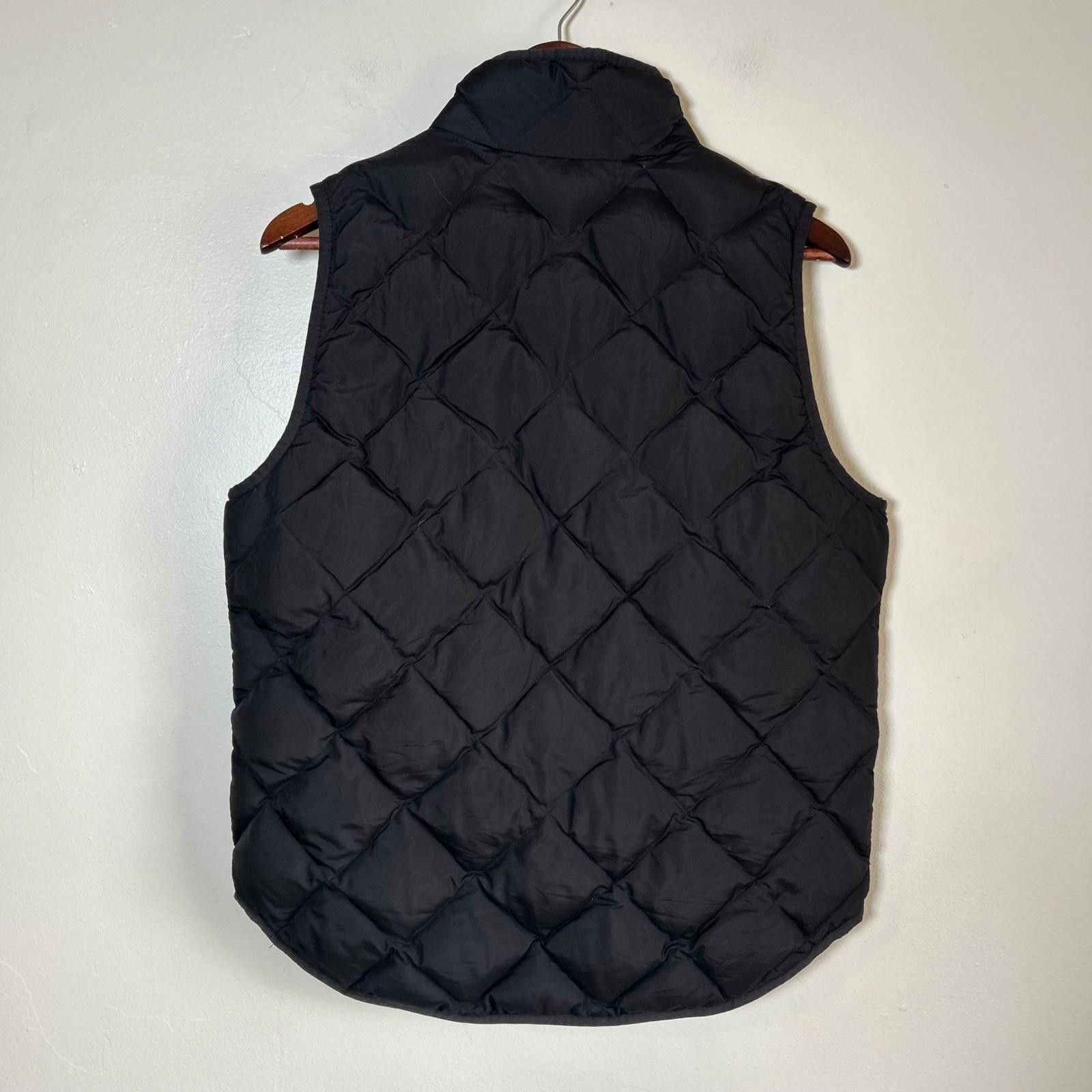 J.Crew J Crew Excursion Quilted Puffer Vest Womens Medium Black Size M / US 6-8 / IT 42-44 - 2 Thumbnail