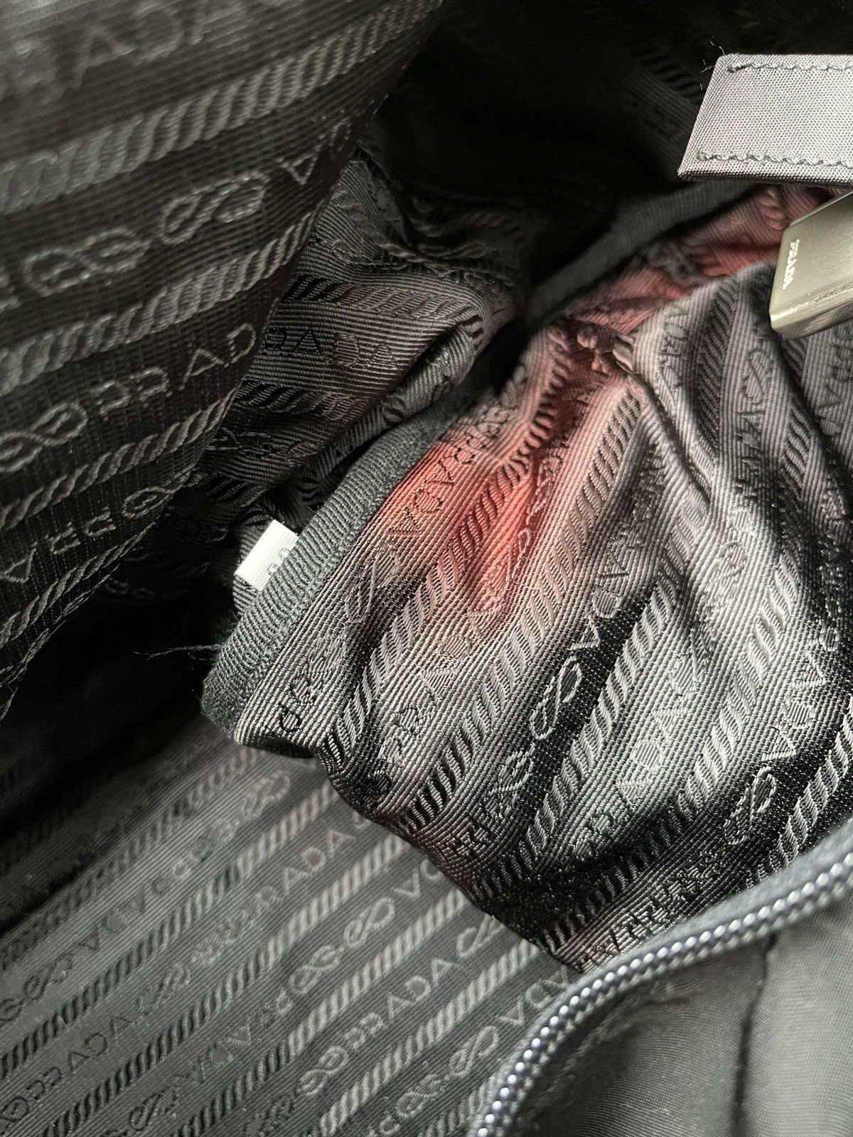 Prada 🖤 Prada Nylon Leather 2 way Duffle Bag w/ Lock & Charms 🖤 Size ONE SIZE - 8 Thumbnail