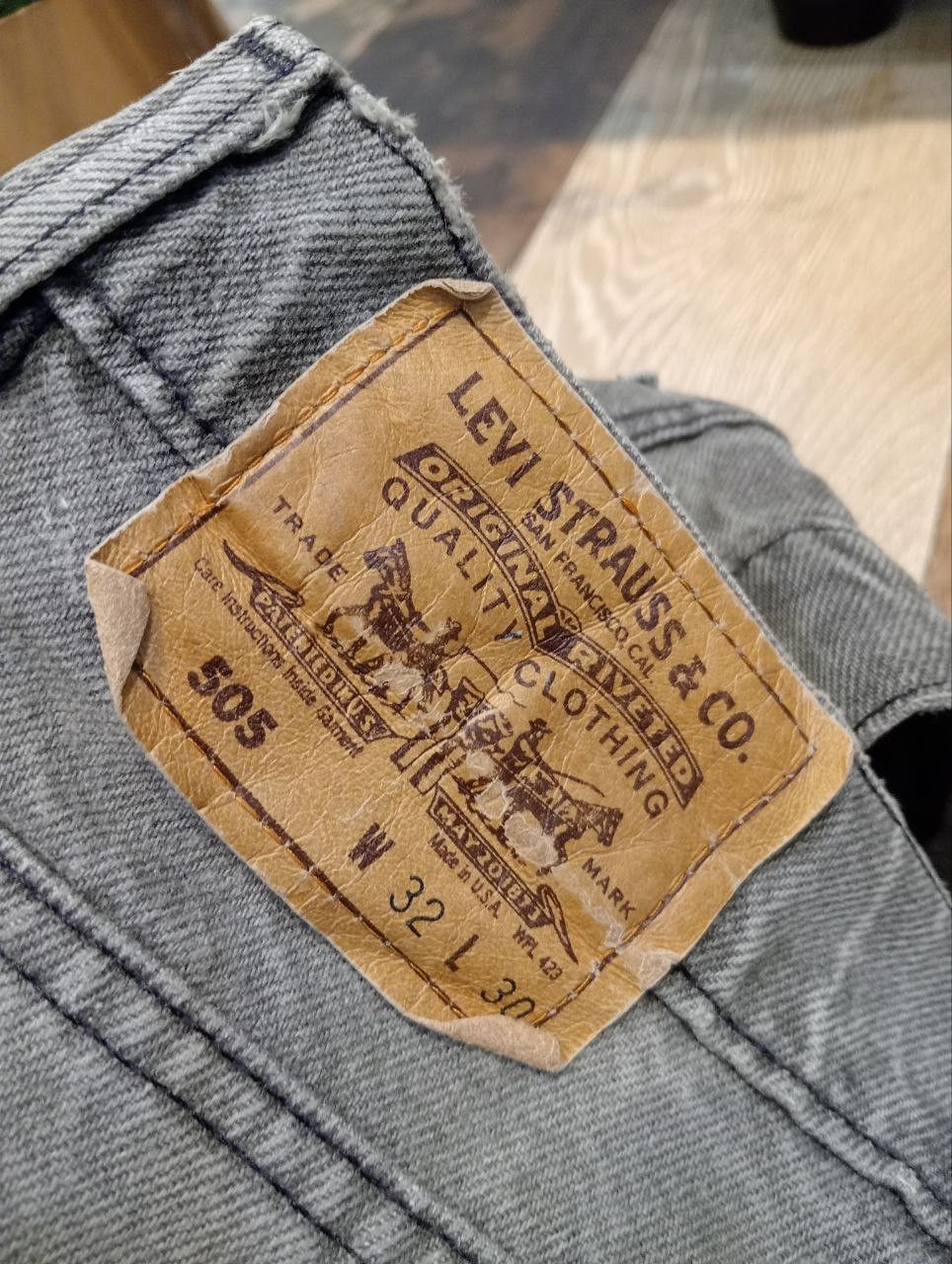 Levi's Vintage Clothing LEVI'S VINTAGE 505 BLACK JEANS - SIZE 32 Size US 32 / EU 48 - 8 Thumbnail