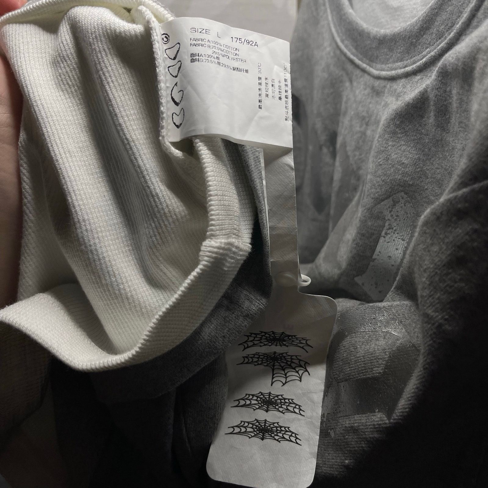 Japanese Brand TwoLayer Gray Thermal Longsleeve Sweatshirt Pullover Dracula Size US L / EU 52-54 / 3 - 9 Thumbnail