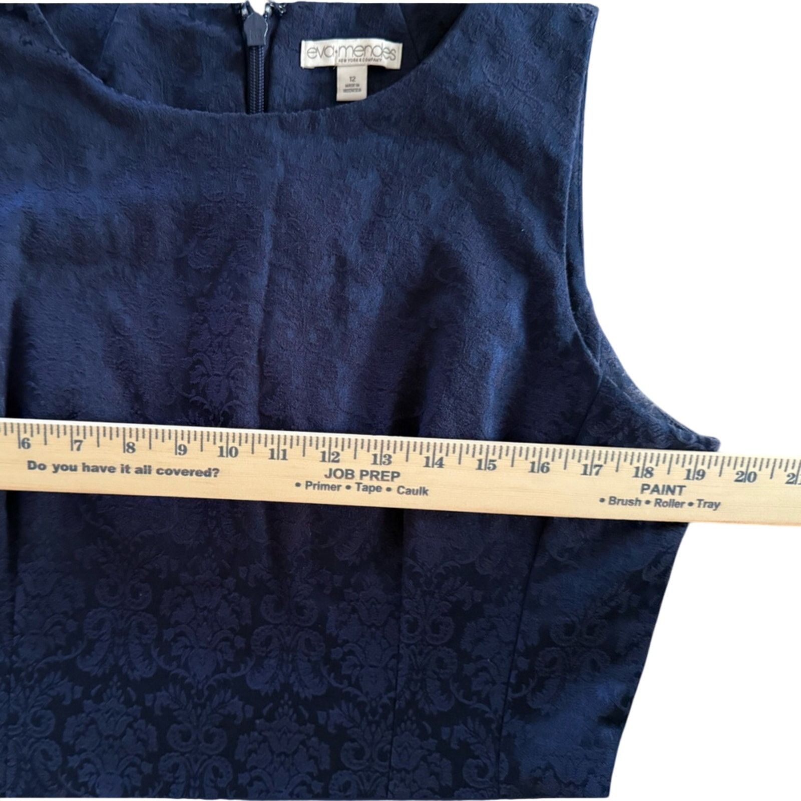 Other Eva Mendez’s Blue Mini Damask Print Dress size 12. Size XL / US 12-14 / IT 48-50 - 3 Thumbnail