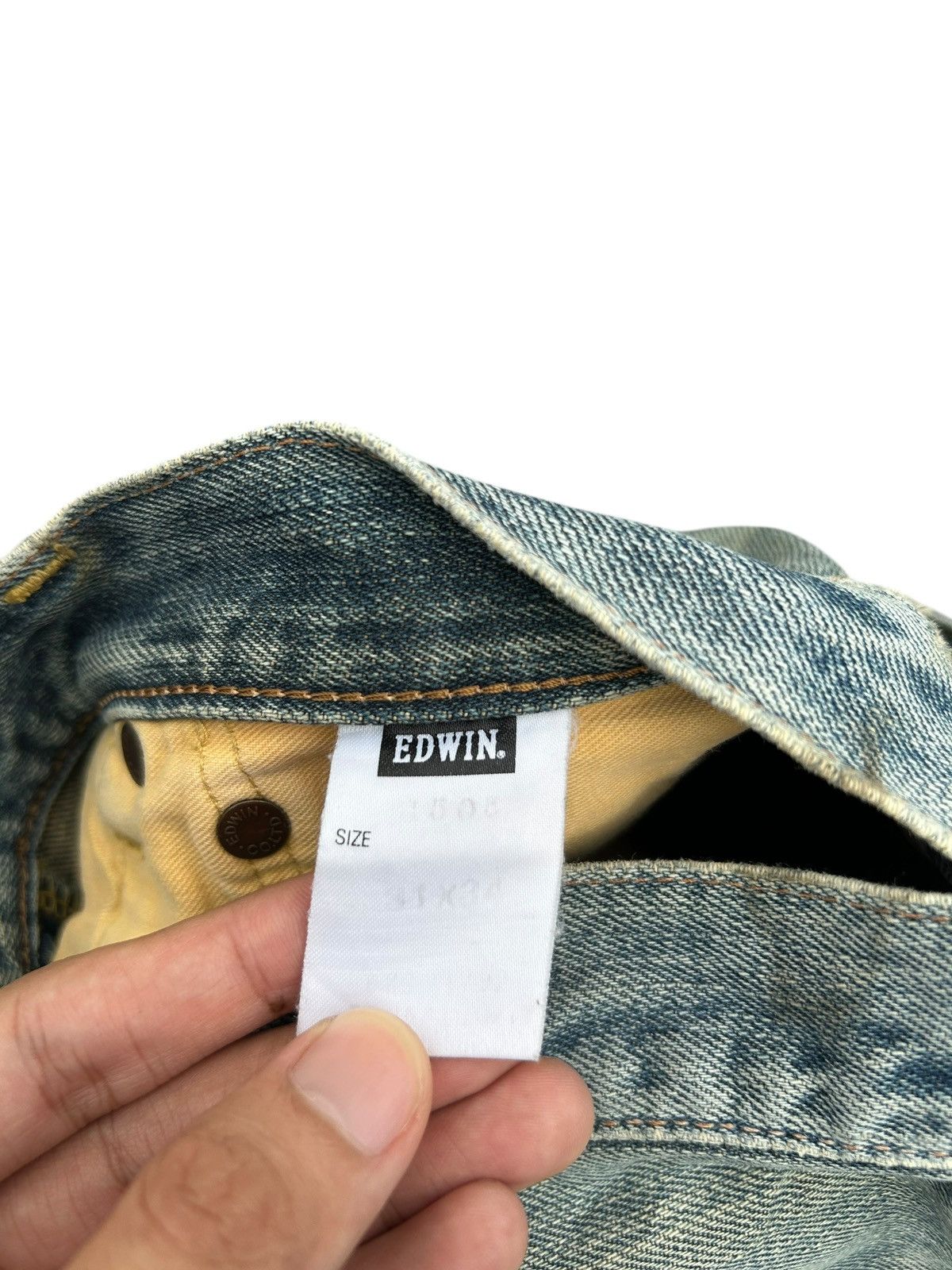 Japanese Brand × Kapital × Vintage Edwin Selvedge Distressed Baggy Mudwash Denim Jeans Size US 31 - 12 Thumbnail
