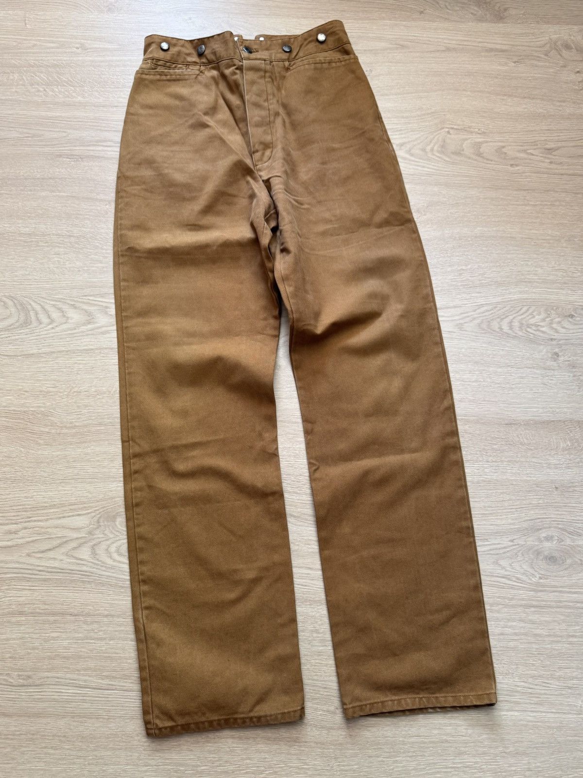 Cowboy Equipment Vintage StockerPoint Buckle Back Western Cowboy Brown Pants Size US 32 / EU 48 - 1 Thumbnail