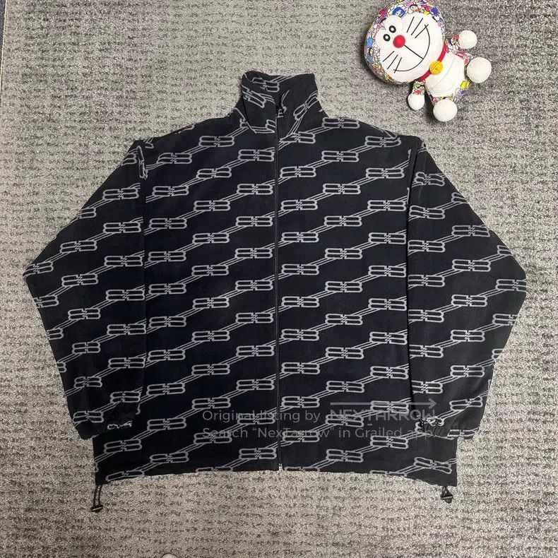 Balenciaga Balenciaga Double B all-over print wool blend cotton coat Size US S / EU 44-46 / 1 - 1 Thumbnail