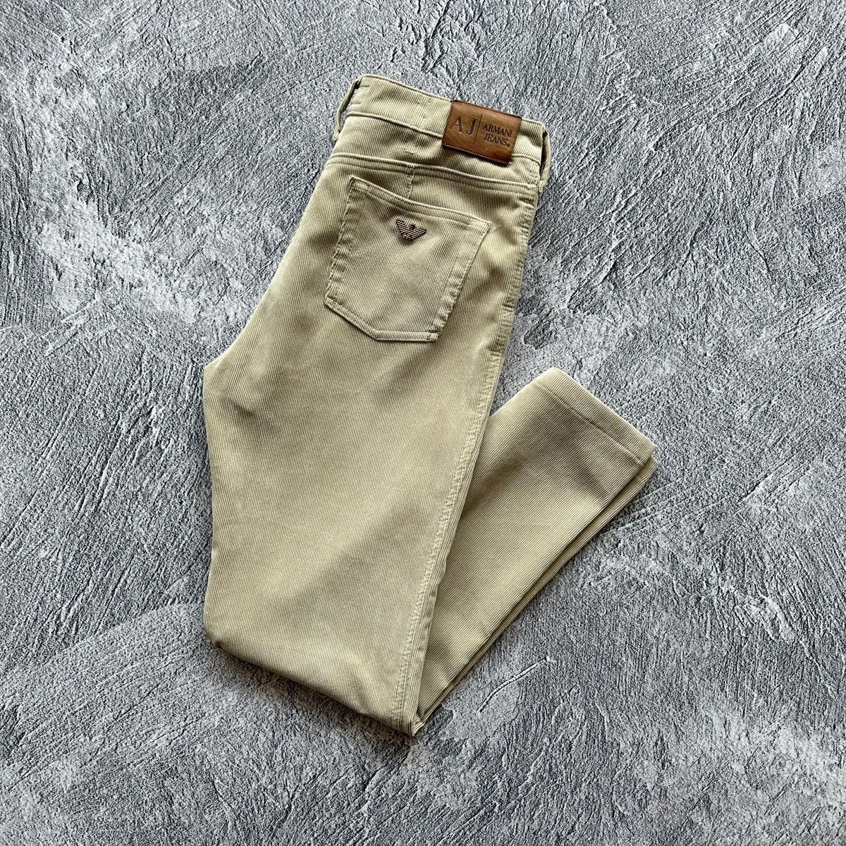 Armani × Giorgio Armani Women’s Jeans Armani Jeans Velvet Brown Size: 29 Size 29" - 5 Thumbnail