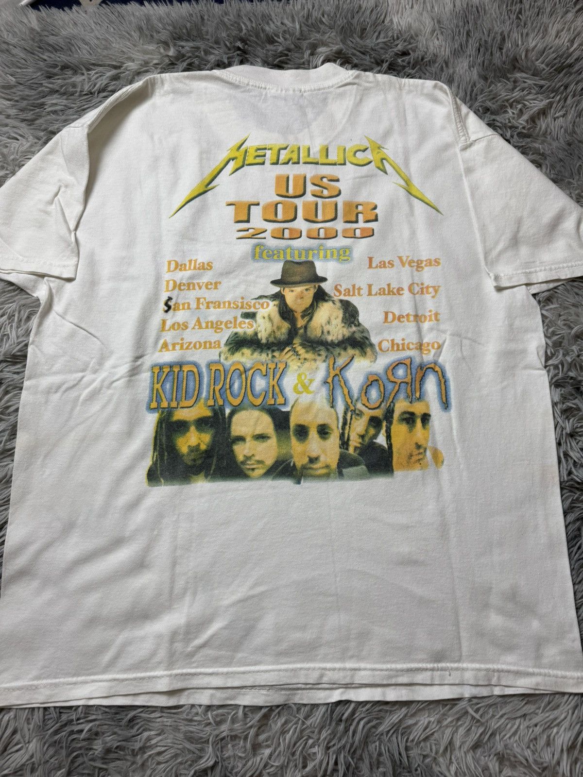 Metallica Vintage Metallica Us Tour 2000 Featuring Kid Rock & Korn Size US XL / EU 56 / 4 - 5 Thumbnail