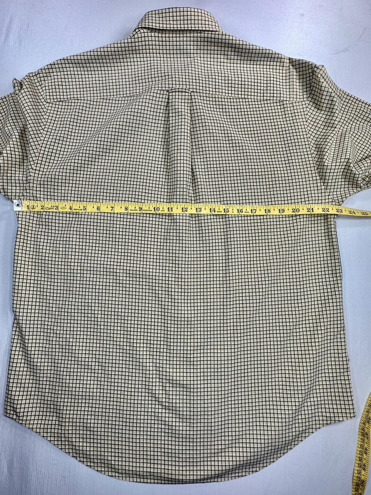 Nautica Nautica Check Pattern 100% Cotton Button Up Yellow Men's M Size US M / EU 48-50 / 2 - 6 Thumbnail
