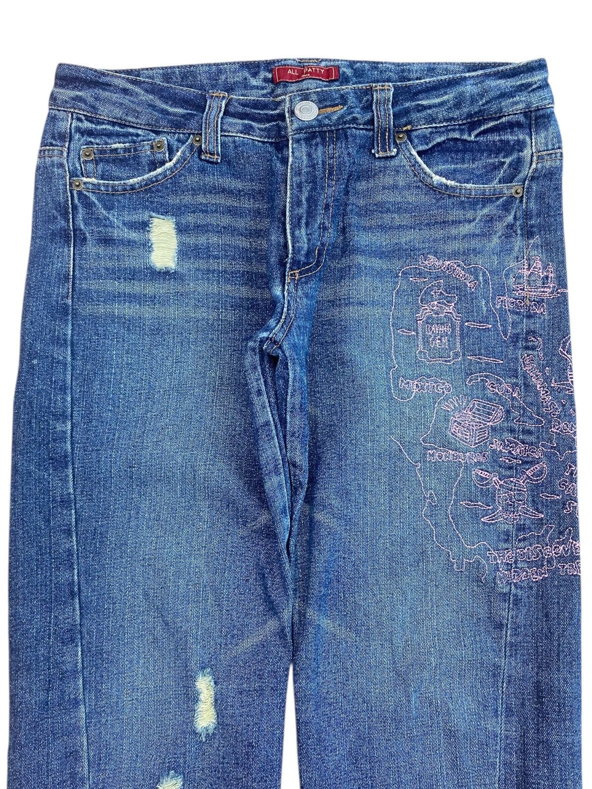 Japanese Brand Japanese Brand Faded Ripped Style Loose Jeans Size US 32 / EU 48 - 2 Thumbnail