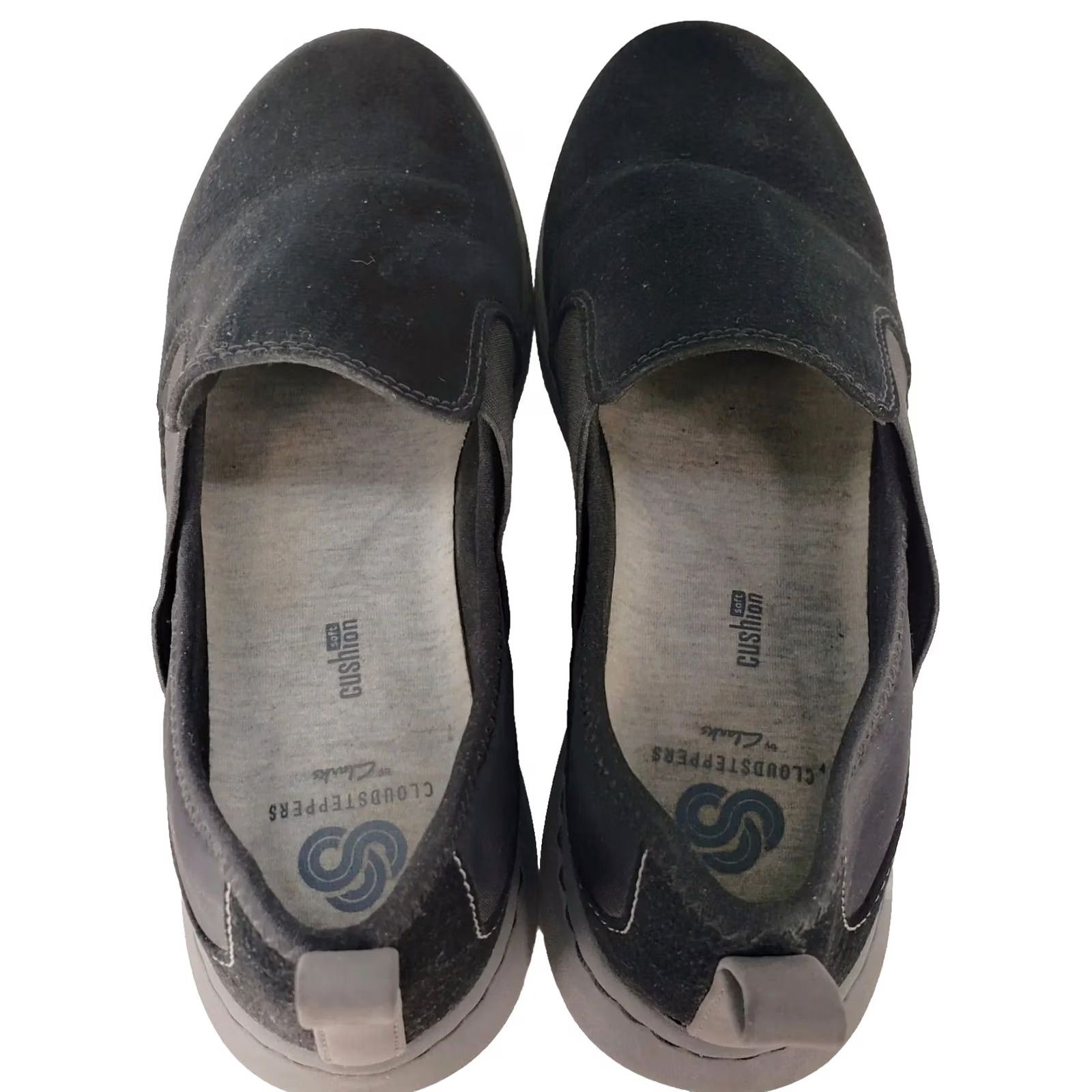 Clarks VINTAGE Sillian Paz Clarks Cloudsteppers Women's Flat Shoes Loafer Black Wide W 6.5US/4UK/37EU–Slip On Comfort Size US 7 / IT 37 - 7 Thumbnail