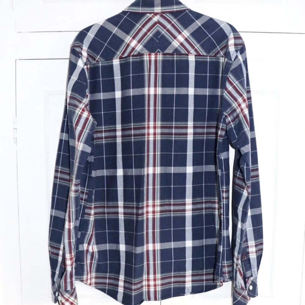 Timberland Timberland Earthkeepers Shirt Slim Fit Check Button-Down Mens Medium Multicoloured Oxford Collar Long Sleeve Casual Shirt Size US M / EU 48-50 / 2 - 2 Thumbnail