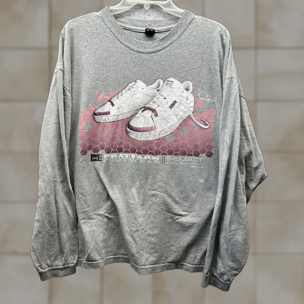 Phat Farm VINTAGE Phat Farm Shirt Womens 1X XL Gray Pink Hip Hop Rap 90s Shirt Womens XL Grey Pink 80s 90s Mens Womens Size XL / US 12-14 / IT 48-50 - 1 Thumbnail