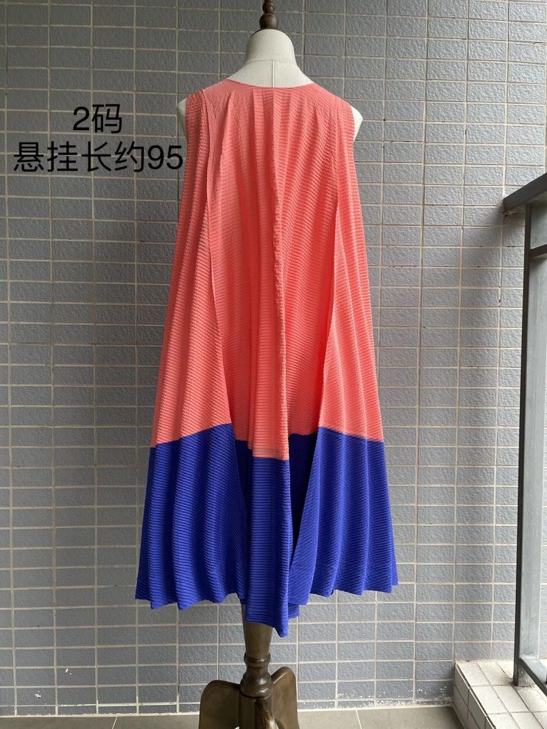 Issey Miyake Issey Miyake size:2 Orange and blue color-blocked spring d Size M / US 6-8 / IT 42-44 - 4 Thumbnail