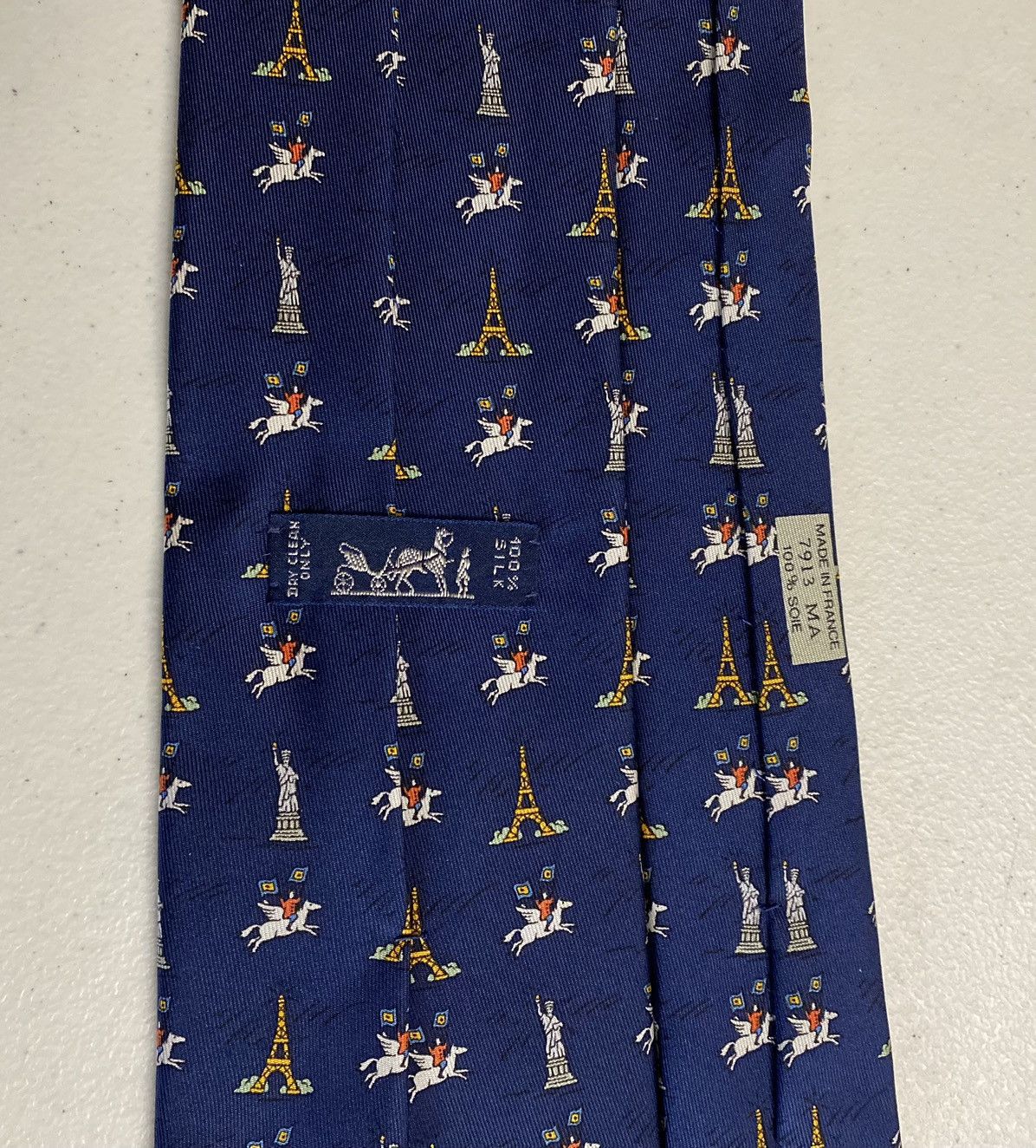 Hermes Hermès 🇫🇷 Blue Maison Hermès NYC 2000 Opening 7913 MA Rare NW Size ONE SIZE - 12 Thumbnail