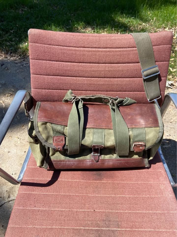 Orvis Vintage Orvis Leather/Canvas Messenger Bag Size ONE SIZE - 6 Thumbnail