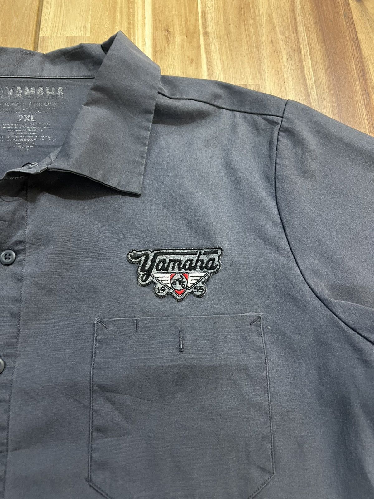 Yamaha Vintage Yamaha Motorbike USA WorkShirts Size US XXL / EU 58 / 5 - 4 Thumbnail