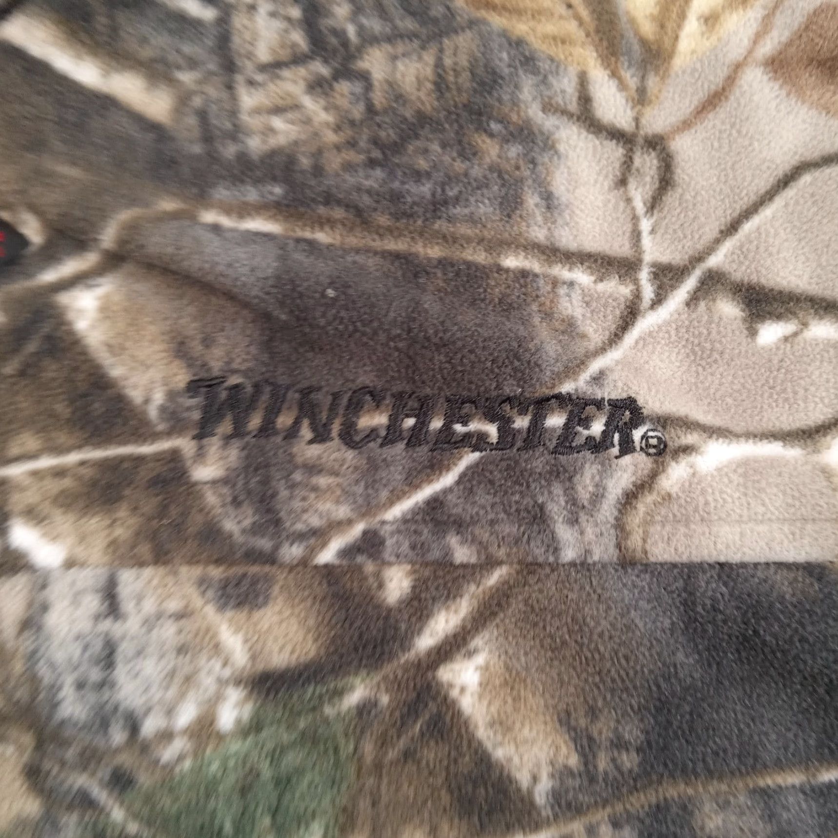 Vintage Winchester Bomber Jacket Mens XL Green Brown Camouflage Full Zip Mock Neck Polyester Size US XL / EU 56 / 4 - 7 Thumbnail