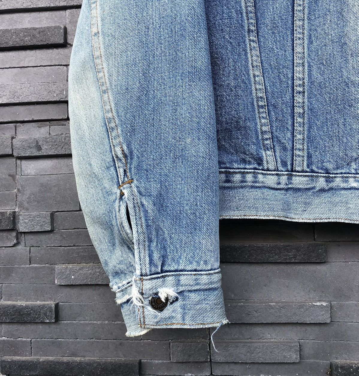 Levi's Vintage Clothing Vintage 70s Levis Blanket Thrashed Faded Trucker Jacket Size US M / EU 48-50 / 2 - 10 Thumbnail