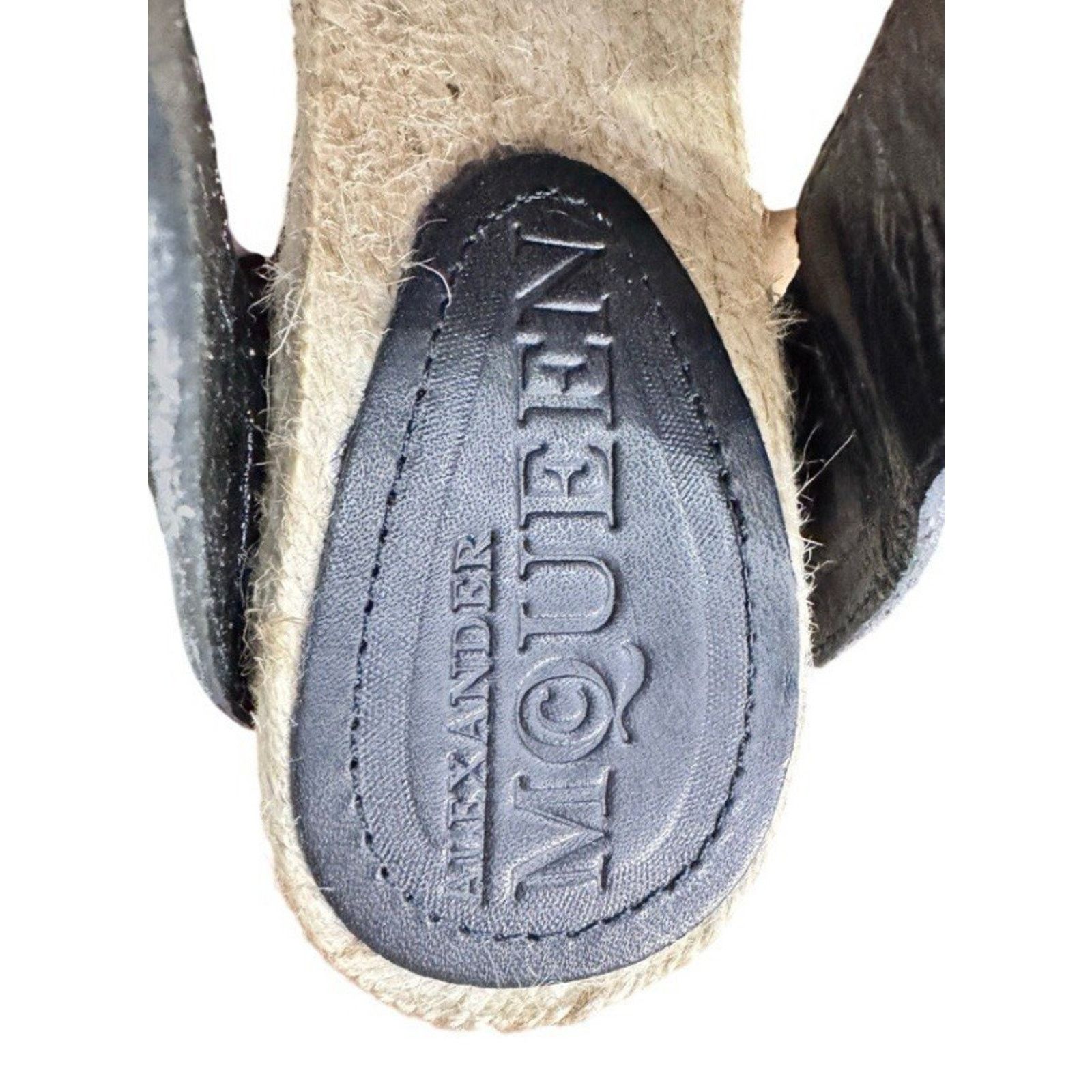 Alexander McQueen ALEXANDER MCQUEEN SANDAL HIGH PLATFORM BLACK LEATHER 37 Size US 7 / IT 37 - 7 Thumbnail