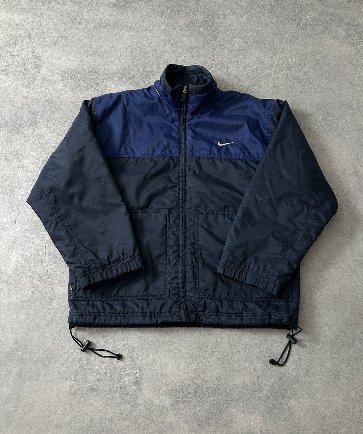 Nike Vintage Nike jacket 90s mens blue big logo rare swoosh Size US M / EU 48-50 / 2 - 2 Thumbnail