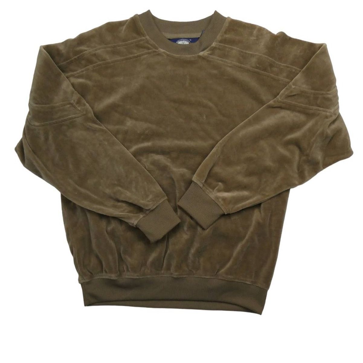 Vintage vintage velour Knightsbridge sweatshirt, large, brown Size US L / EU 52-54 / 3 - 1 Thumbnail