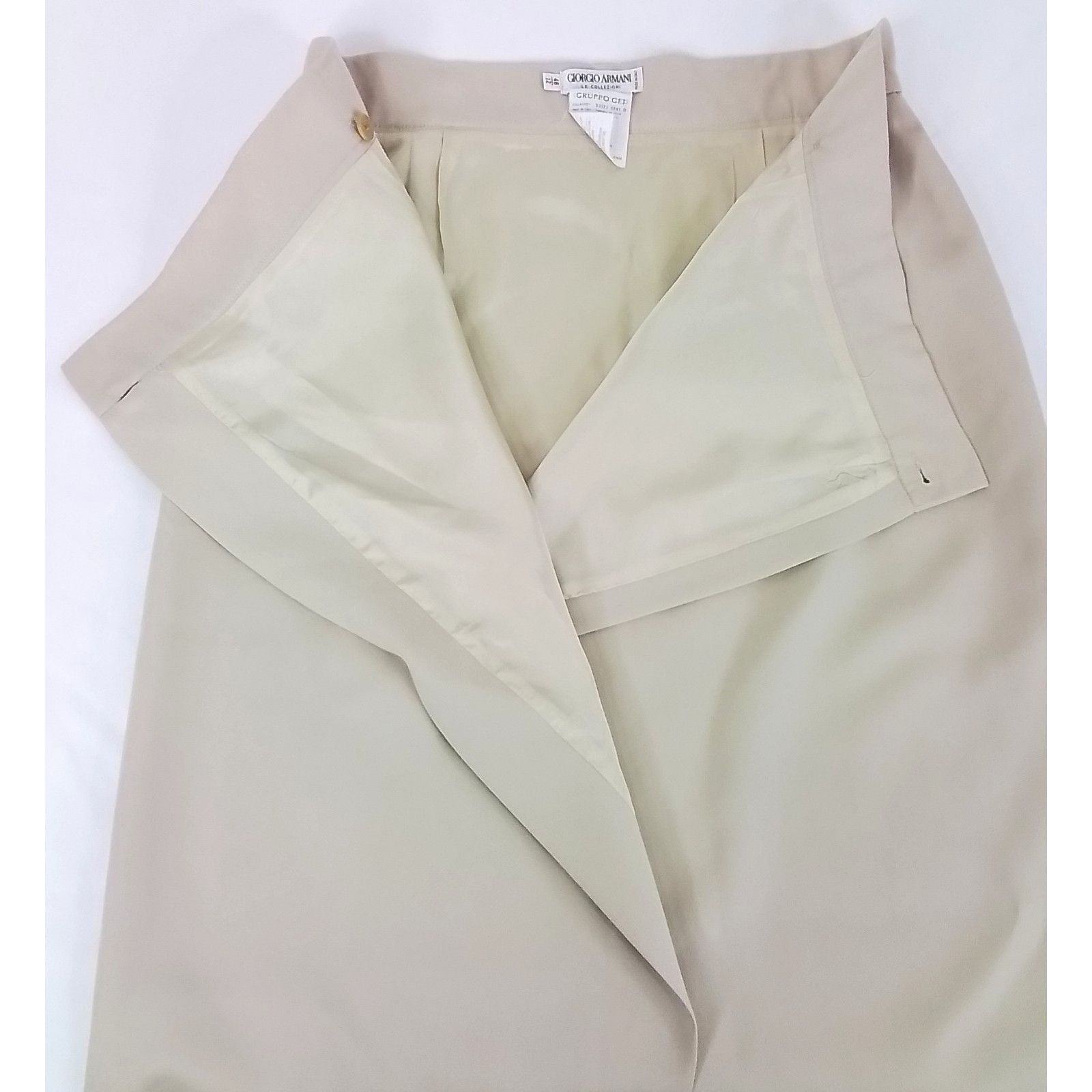 Giorgio Armani Giorgio Armani Skirt Women's 12/46 Khaki Lined Size 34" / US 12 / IT 48 - 5 Thumbnail