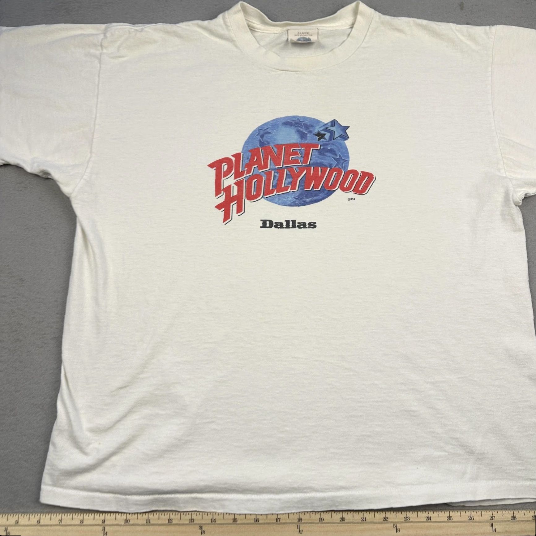 Vintage VINTAGE Planet Hollywood Dallas Shirt Mens XL White Tee Restaurant 90s Size US XL / EU 56 / 4 - 4 Thumbnail