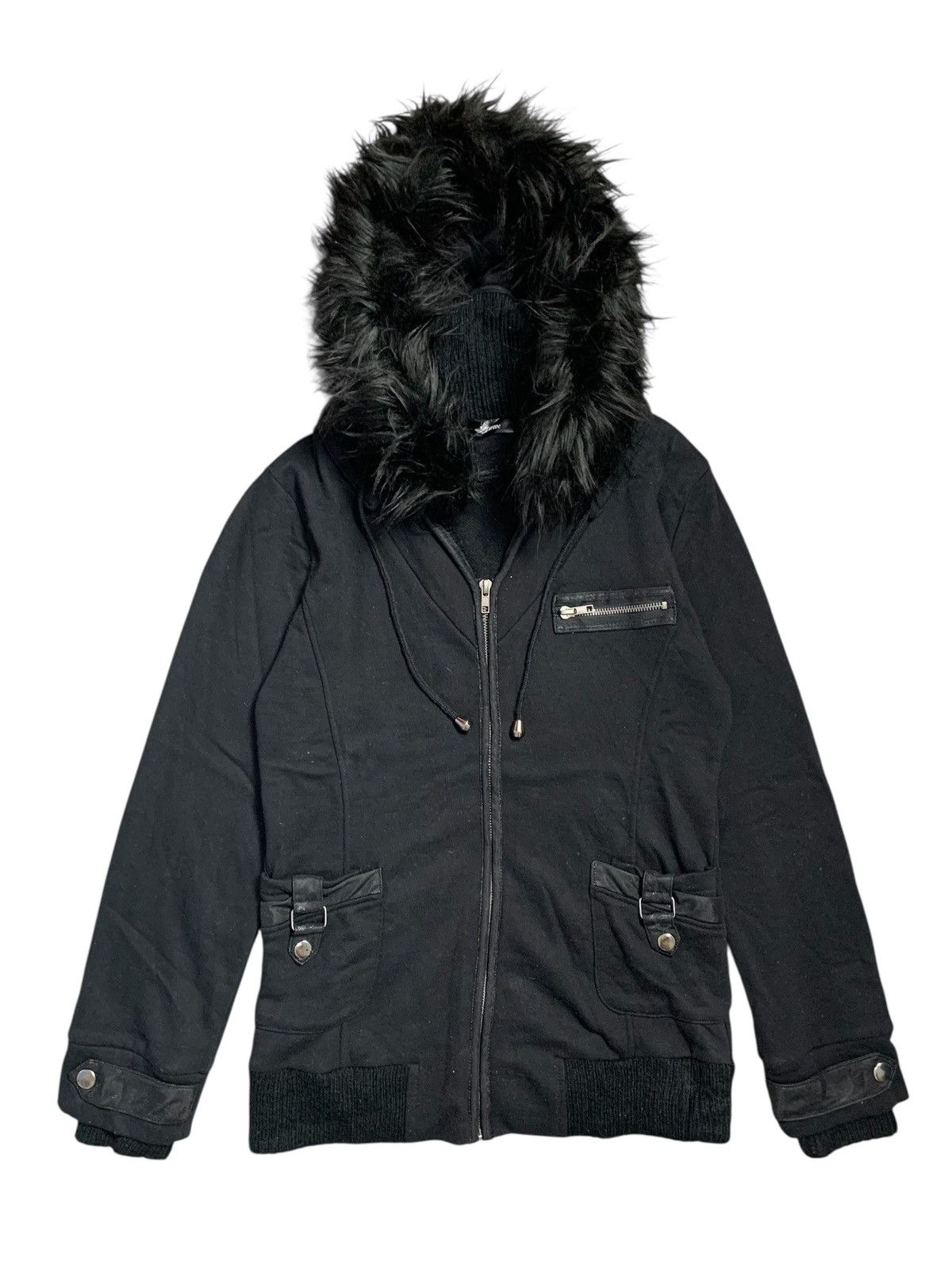 Le Grande Bleu (L.G.B.) SUREVE BLACK FUR ZIP HOODIE BONDAGE IFSIX LGB ISAMU STYLE Size US M / EU 48-50 / 2 - 1 Thumbnail