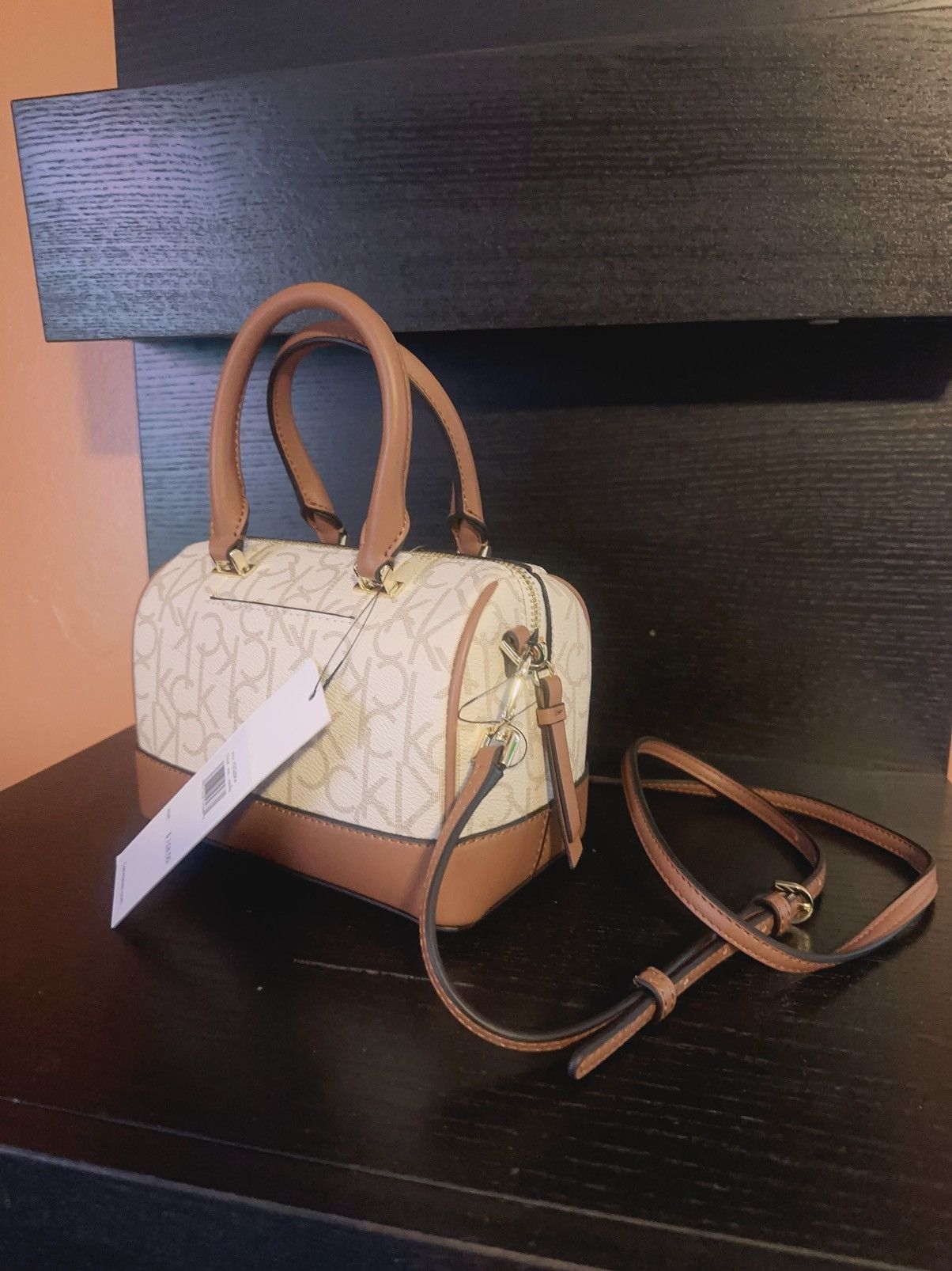 Calvin Klein Calvin Klein crossbody strip rolled top handles duffel Ca Size ONE SIZE - 4 Thumbnail