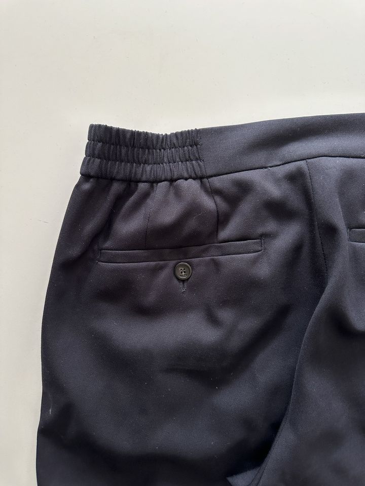 Sandro Sandro Paris Straight Leg Virgin Wool Pants Trousers NAVY Size US 29 - 5 Thumbnail