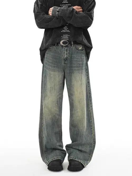 VIBE High street Y2K hip hop baggy wash jeans Size US 30 / EU 46 - 2 Thumbnail
