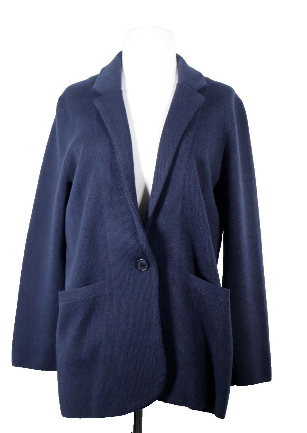 J.Crew J. Crew Women Small Blue Eloise Cardigan Knit Blazer Jacket Size S / US 4 / IT 40 - 4 Thumbnail