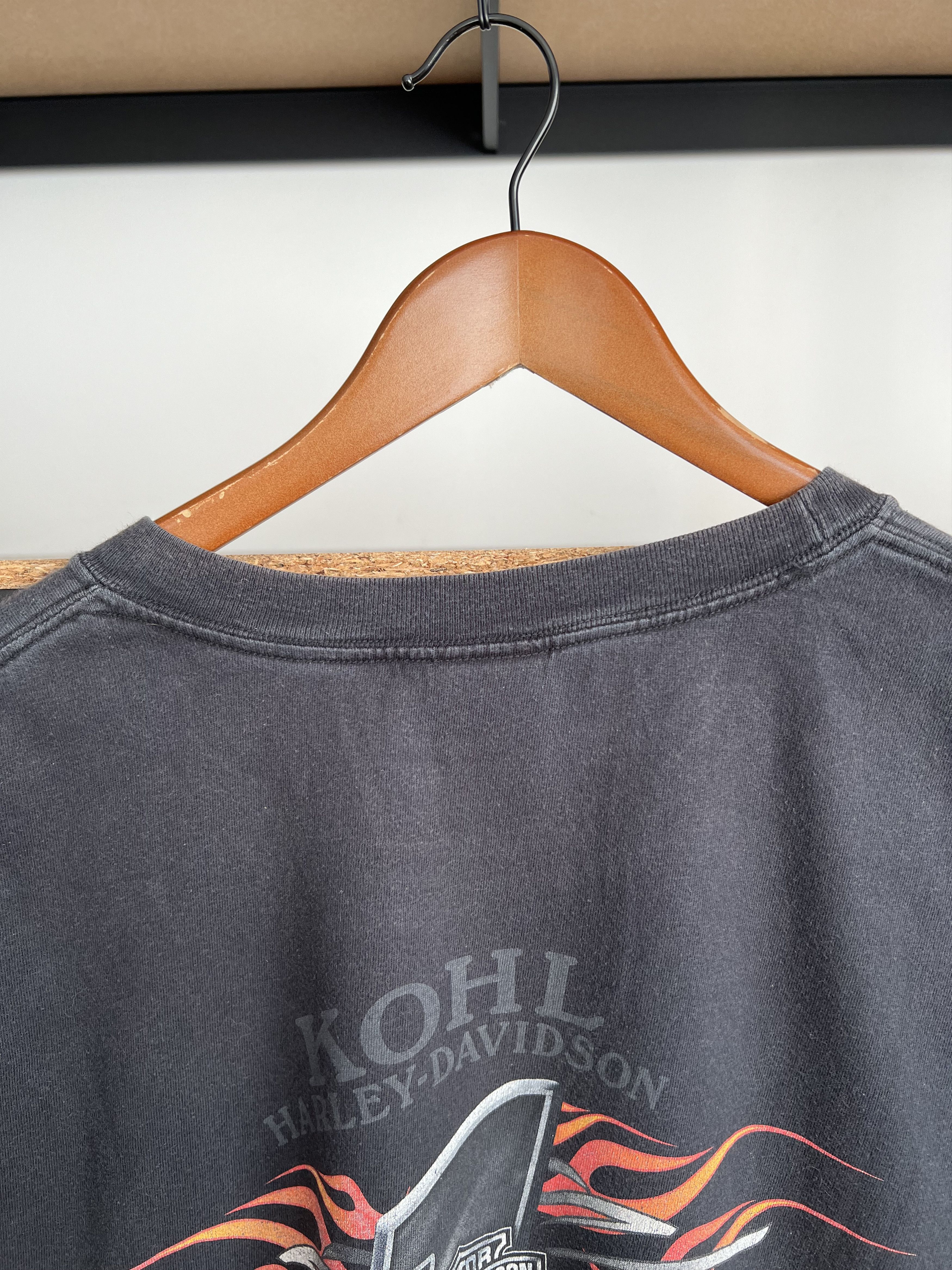 Harley Davidson Vintage 2006 Harley Davidson Motorcycle Fire Flame T-shirt Size US XL / EU 56 / 4 - 21 Thumbnail