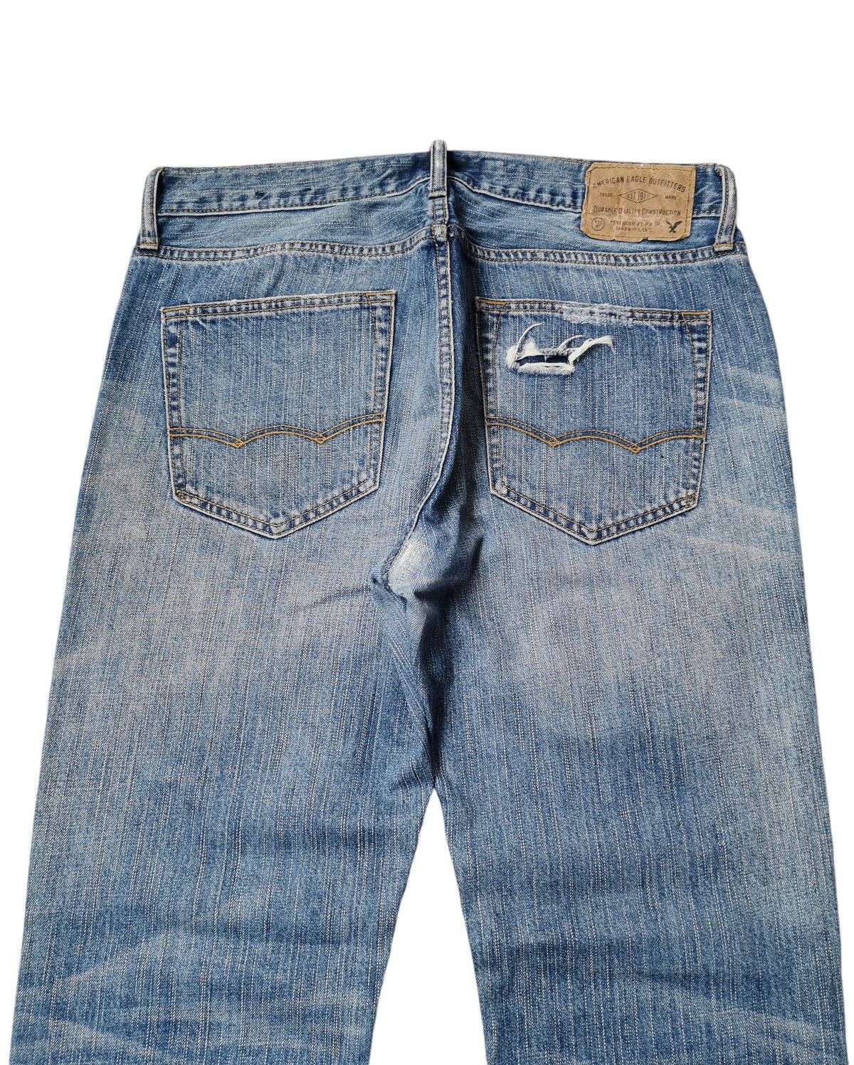 American Eagle Outfitters AMERICAN EAGLE WRECKED JEANS VINTAGE DIRTY PUNK SHIT Size US 34 / EU 50 - 10 Thumbnail