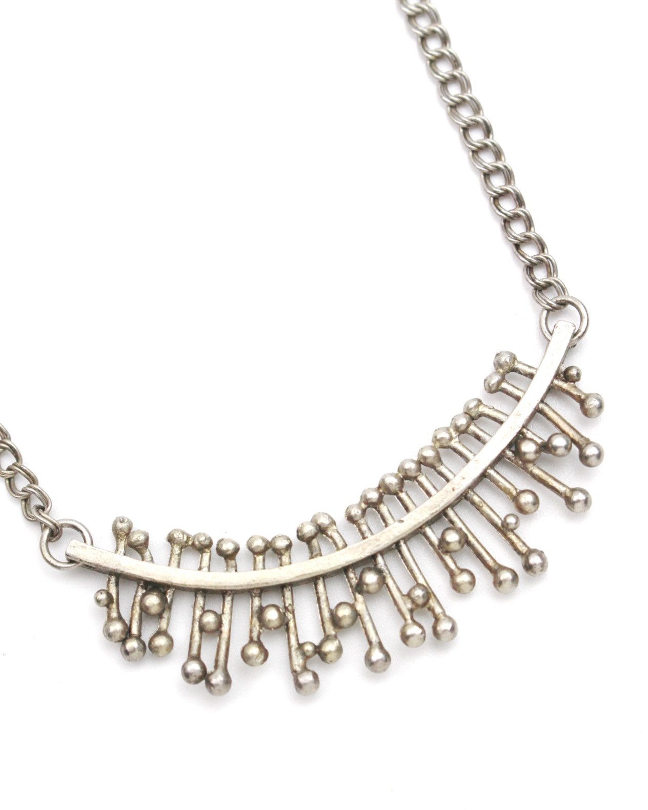 If Six Was Nine 1990S JAPANESE MADE ATOMIC FRINGE CURVED BAR NECKLACE Size ONE SIZE - 2 Thumbnail
