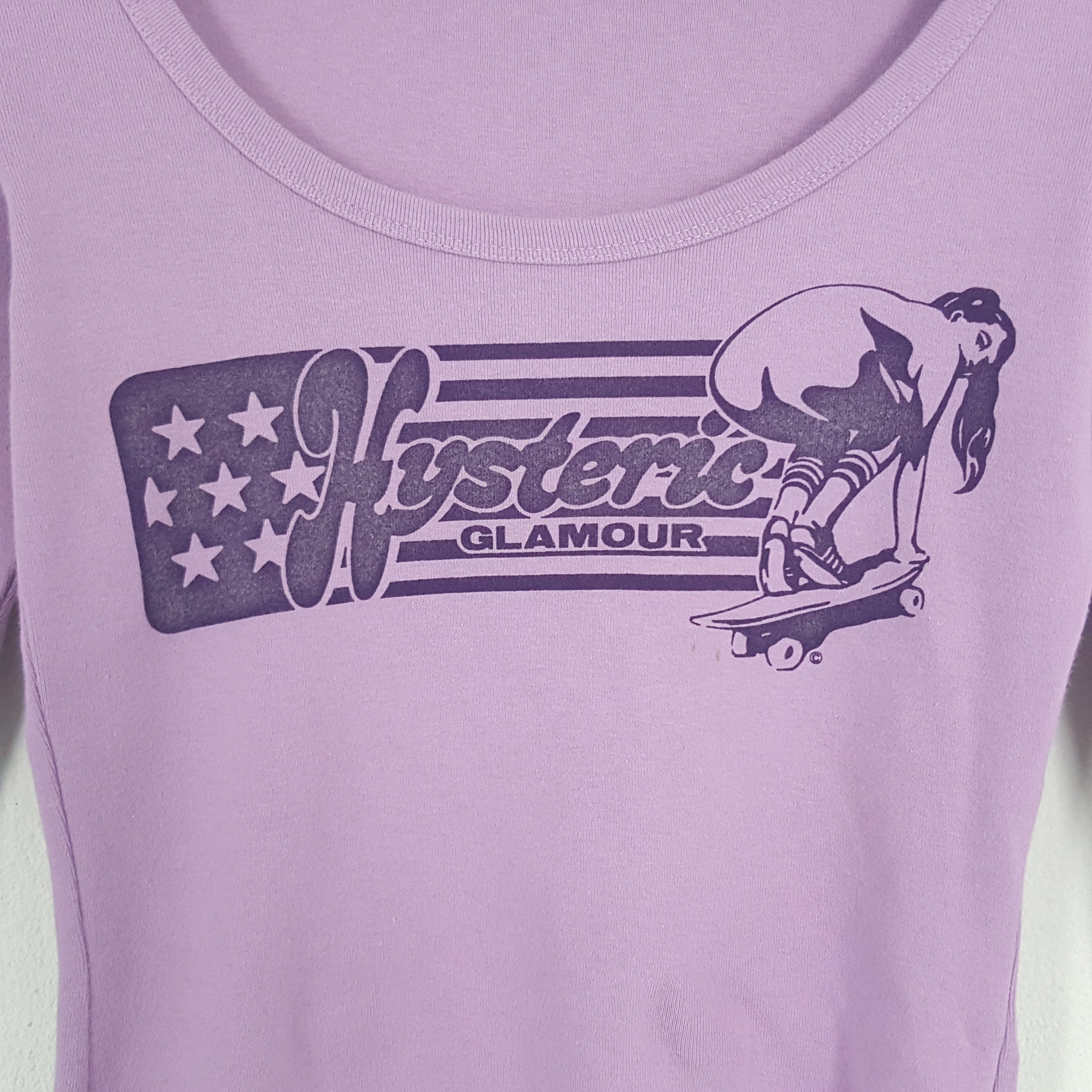Hysteric Glamour × Vintage Vintage Hysteric Glamour Skateboard Tshirt Size XXS / US 00 / IT 34 - 2 Thumbnail