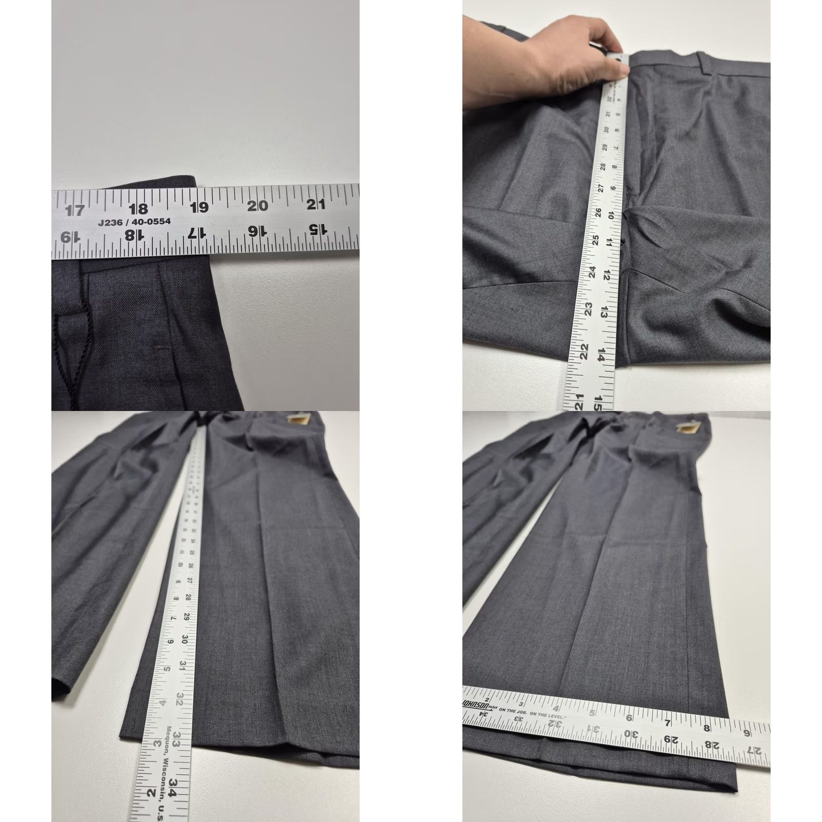 Ralph Lauren Lauren Ralph Lauren Dress Pants Men 38x34 Gray Flat Front Straight Poly Blend Dress Pants Mens 38 Gray Size US 38 / EU 54 - 8 Thumbnail